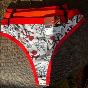 3 pack Stranger Things thongs